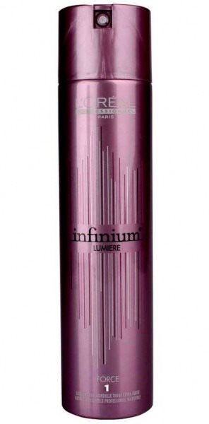 loreal infinium lumiere force 1 לוריאל אינפיניום ספריי לעיצוב השיער